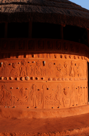 Maison Traditionnelle Baoulé à Yamoussoukro